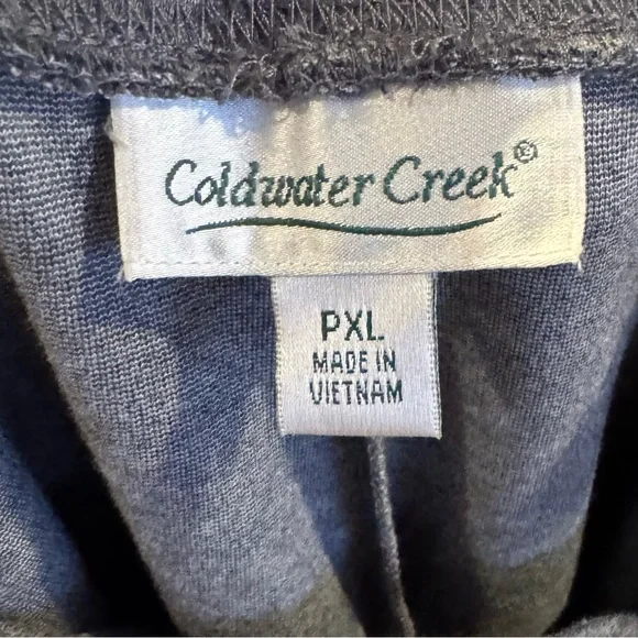 🔖 NWT Coldwater Creek Gray Knit Pants - PXL - Picture 4 of 4